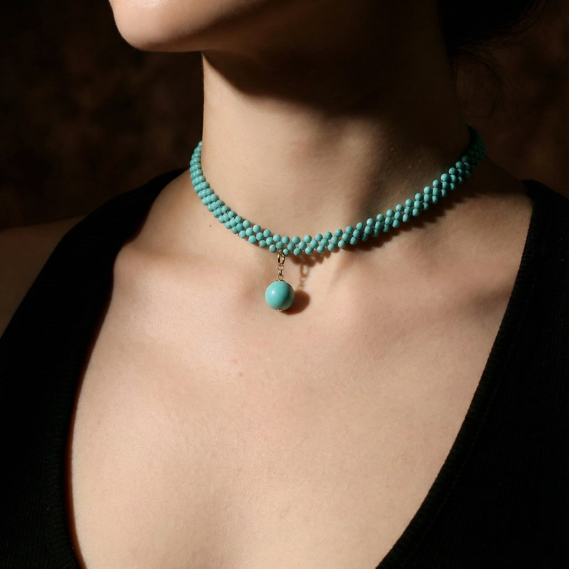 Turquoise Muse Bead Inspiration Necklace - Veilgem