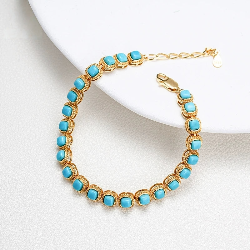 Sea Whisper Light Blue Natural Turquoise Bracelet