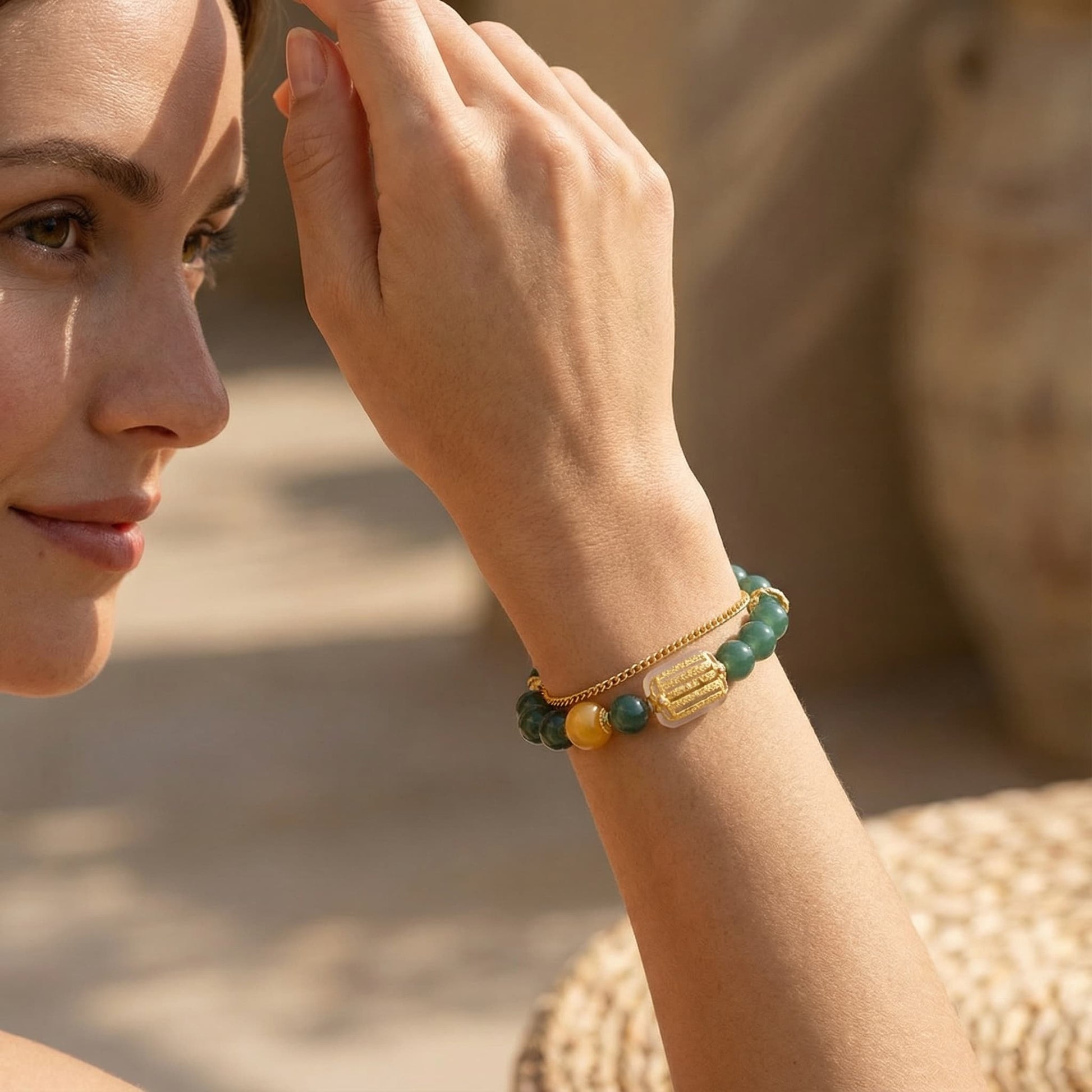 Ocean Whisper Guatemala Jade Bracelet - Veilgem