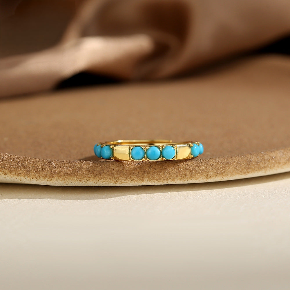 Eternal Halo Turquoise Ring - Veilgem