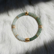Morning Mist · Hetian Jade Gradient Light Bracelet - Veilgem